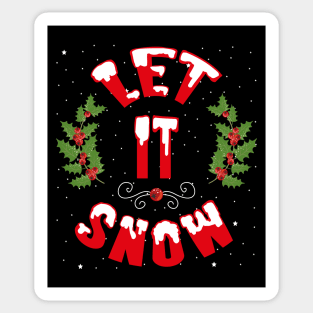 Let It Snow Sticker